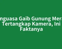 Penguasa Gaib Gunung Merapi Tertangkap Kamera, Ini Faktanya