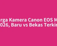 Harga Kamera Canon EOS M50 2026, Baru vs Bekas Terkini