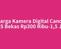 Harga Kamera Digital Canon IXUS Bekas Rp300 Ribu-1,5 Juta