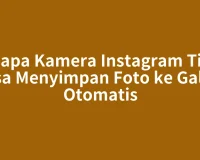 Kenapa Kamera Instagram Tidak Bisa Menyimpan Foto ke Galeri Otomatis