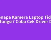 Kenapa Kamera Laptop Tidak Berfungsi? Coba Cek Driver Dulu