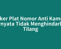 Stiker Plat Nomor Anti Kamera Ternyata Tidak Menghindarkan Tilang